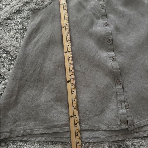 Flax Skyline Blouse - Sleeveless Linen Blouse Size 1G - Picture 7 of 10